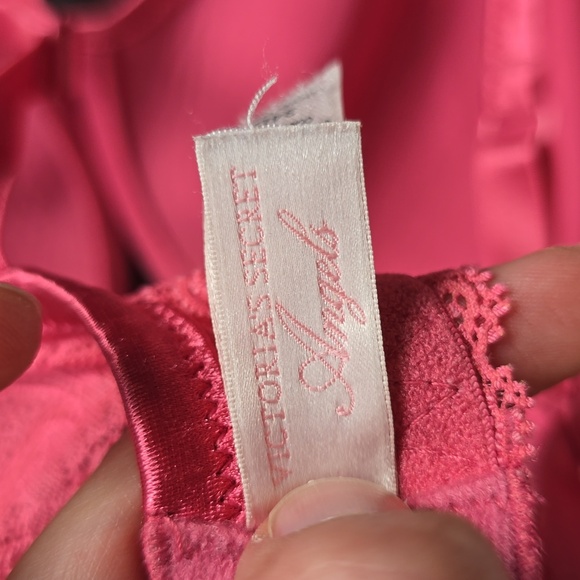 Victoria's Secret Angels Lightly Lined Bra 34D - Hot Pink Lace - Picture 5 of 5